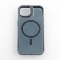 Силиконовый чехол MagSafe SHADOW для iPhone 15 серый