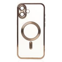 Силіконовий чохол MagSafe SHINING MATTE для телефону iPhone 16 desert titanium