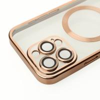 Силіконовий чохол MagSafe SHINING MATTE для телефону iPhone 16 Pro Max desert titanium