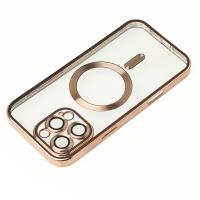 Силіконовий чохол MagSafe SHINING MATTE для телефону iPhone 16 Pro Max desert titanium