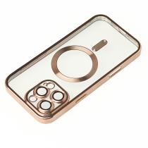 Силіконовий чохол MagSafe SHINING MATTE для телефону iPhone 16 Pro Max desert titanium