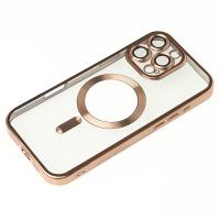 Силіконовий чохол MagSafe SHINING MATTE для телефону iPhone 16 Pro Max desert titanium