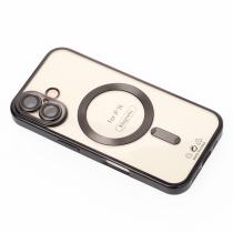 Силиконовый чехол MagSafe SHINING MATTE для iPhone 16 black