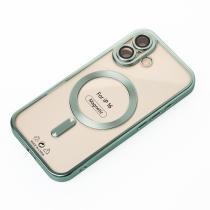 Силиконовый чехол MagSafe SHINING MATTE для iPhone 16 mint