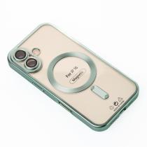 Силиконовый чехол MagSafe SHINING MATTE для iPhone 16 mint