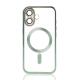 Силіконовий чохол MagSafe SHINING MATTE для телефону iPhone 16 Plus mint