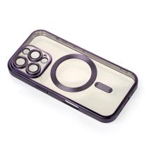 Силіконовий чохол MagSafe SHINING MATTE для телефону iPhone 16 Pro deep purple