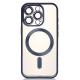 Силіконовий чохол MagSafe SHINING MATTE для телефону iPhone 16 Pro Max blue titanium