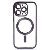 Силіконовий чохол MagSafe SHINING MATTE для телефону iPhone 16 Pro Max deep purple