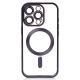 Силіконовий чохол MagSafe SHINING MATTE для телефону iPhone 16 Pro Max deep purple