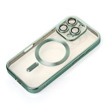 Силіконовий чохол MagSafe SHINING MATTE для телефону iPhone 16 Pro Max mint