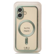Силиконовый чехол MagSafe SHINING MATTE для iPhone 16 mint