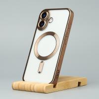 Силіконовий чохол MagSafe SHINING MATTE для телефону iPhone 16 desert titanium