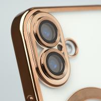 Силіконовий чохол MagSafe SHINING MATTE для телефону iPhone 16 desert titanium