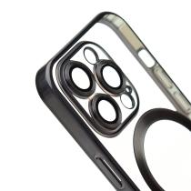 Силіконовий чохол MagSafe SHINING MATTE для телефону iPhone 12 Pro Max black