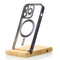 Силіконовий чохол MagSafe SHINING MATTE для телефону iPhone 12 Pro Max deep purple