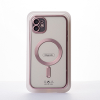Силиконовый чехол MagSafe SHINING MATTE для iPhone 12 deep purple