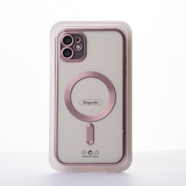 Силиконовый чехол SHINING MATTE с поддержкой MagSafe для iPhone 12 deep purple