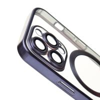 Силіконовий чохол MagSafe SHINING MATTE для телефону iPhone 12 Pro Max deep purple