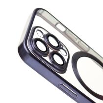 Силиконовый чехол SHINING MATTE с поддержкой MagSafe для iPhone 12 Pro Max deep purple