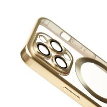 Силіконовий чохол MagSafe SHINING MATTE для телефону iPhone 15 Pro gold