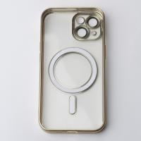 Силиконовый чехол MagSafe SHINING MATTE для iPhone 15 gold