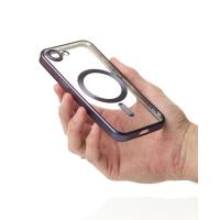 Силіконовий чохол MagSafe SHINING MATTE для телефону iPhone 16E deep purple