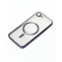 Силіконовий чохол MagSafe SHINING MATTE для телефону iPhone 16E deep purple