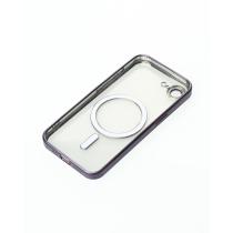 Силіконовий чохол MagSafe SHINING MATTE для телефону iPhone 16E deep purple