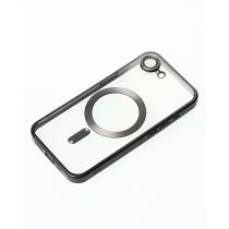 Силіконовий чохол MagSafe SHINING MATTE для телефону iPhone 16E black