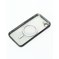 Силіконовий чохол MagSafe SHINING MATTE для телефону iPhone 16E black