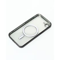 Силіконовий чохол MagSafe SHINING MATTE для телефону iPhone 16E black