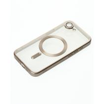 Силіконовий чохол MagSafe SHINING MATTE для телефону iPhone 16E natural titanium