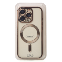 Силіконовий чохол MagSafe SHINING MATTE для телефону iPhone 16 Pro Max desert titanium