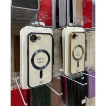 Силіконовий чохол MagSafe SHINING MATTE для телефону iPhone 16E black