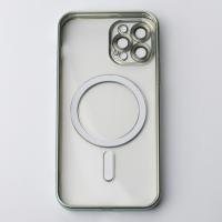 Силиконовый чехол MagSafe SHINING MATTE для iPhone 12 Pro Max mint