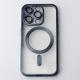 Силіконовий чохол MagSafe SHINING MATTE для телефону iPhone 12 Pro Max blue titanium