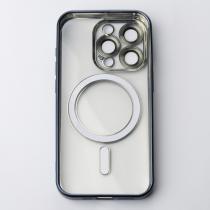 Силіконовий чохол MagSafe SHINING MATTE для телефону iPhone 12 Pro Max blue titanium