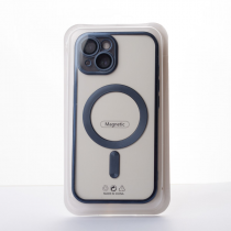 Силиконовый чехол MagSafe SHINING MATTE для iPhone 15 deep purple