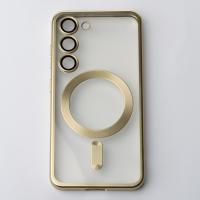 Силіконовий чохол MagSafe SHINING MATTE для телефону Samsung S23 Plus gold