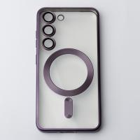 Силіконовий чохол MagSafe SHINING MATTE для телефону Samsung S23 Plus deep purple