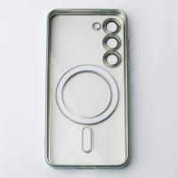 Силиконовый чехол MagSafe SHINING MATTE для Samsung S23 Plus mint