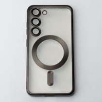 Силиконовый чехол MagSafe SHINING MATTE для Samsung S23 Plus black