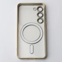 Силіконовий чохол MagSafe SHINING MATTE для телефону Samsung S23 FE gold