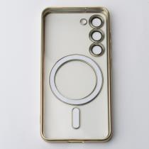 Силіконовий чохол MagSafe SHINING MATTE для телефону Samsung S23 FE gold