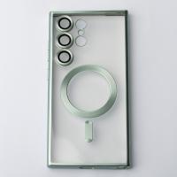 Силіконовий чохол MagSafe SHINING MATTE для телефону Samsung S23 Ultra mint