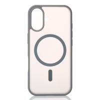 Силіконовий чохол MATTE з підтримкою MagSafe для телефону iPhone 17 titanium black