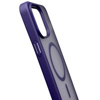 Силиконовый чехол MATTE с поддержкой MagSafe для iPhone 15 Pro dark purple