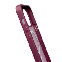 Силиконовый чехол MATTE с поддержкой MagSafe для iPhone 14 Pro burgundy