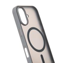 Силиконовый чехол MATTE с поддержкой MagSafe для iPhone 17 titanium black